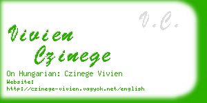 vivien czinege business card